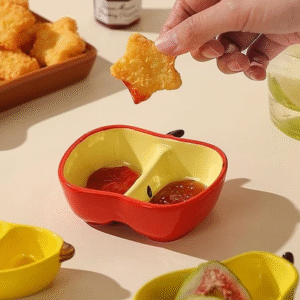 จานสไตล์เกาหลีน่ารักผลไม้รูปร่างเซรามิคในครัวเรือนบนโต๊ะอาหาร