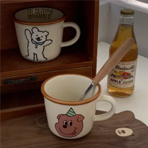 Bear & Puppy Ceramic Cup แก้วเซรามิค แก้วน่ารัก