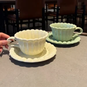 sg-11134201-7rfh4-m9ziuli8orbw58 ชุดถ้วยและจานรองเซรามิค แก้วกาแฟ แก้วนม สไตล์ครีมชีส จานเค้ก