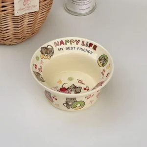 ชามเซรามิค/ชามใส่ซีเรียล ของหวาน ของใช้ในบ้าน ชามใส่โยเกิร์ต